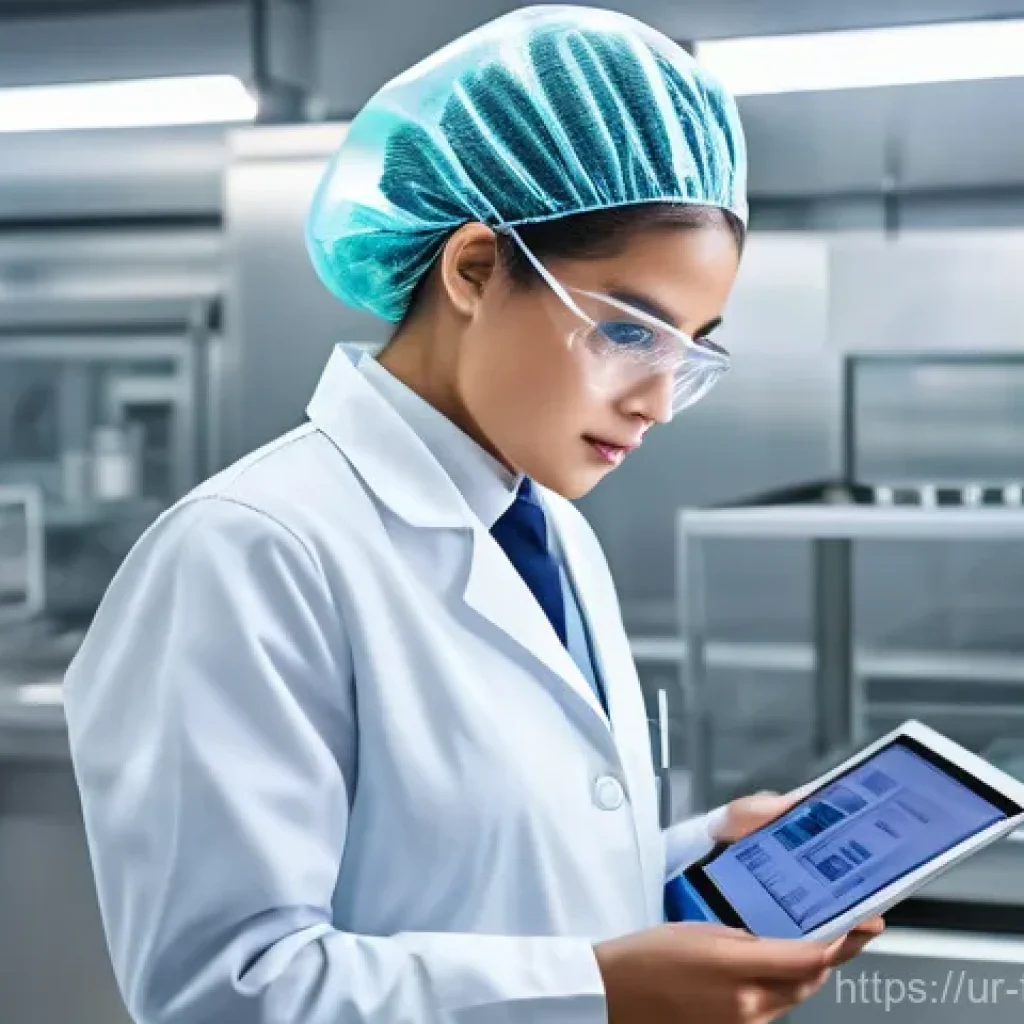 식품위생사 경력관리 방법 - **Prompt 1: Modern Food Safety Expert Utilizing Technology**
    "A highly professional and focused ...