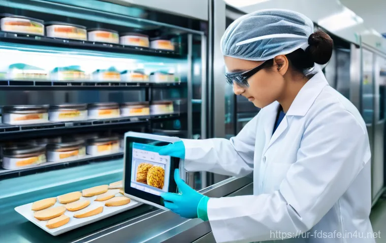 식품위생사 이직 성공 팁 - **"A modern Pakistani food processing facility with a male or female Food Hygiene Manager, wearing a...