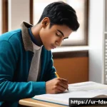 Home 18 식품위생사 자격증 공부 꿀팁 - **Prompt:** "A young adult (male or female, early 20s) deeply engrossed in studying for a food hygie...