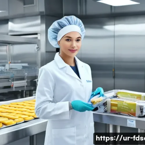 Home 28 식품위생사 자격 취득 후 진로 - **Prompt:** A highly detailed, realistic image of a female food hygiene specialist in a state-of-the...