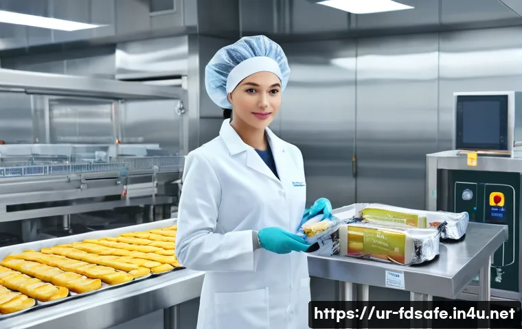식품위생사 자격 취득 후 진로 - **Prompt:** A highly detailed, realistic image of a female food hygiene specialist in a state-of-the...